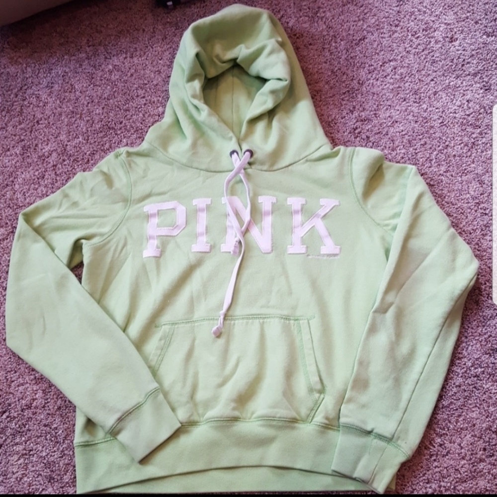 GUC VS PINK mint green hoodie. size M